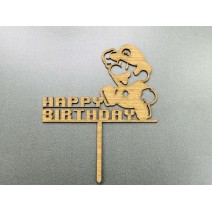 Топер Happy Birthday - Супер Марио