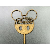 Топер Happy Birthday - Мики Маус
